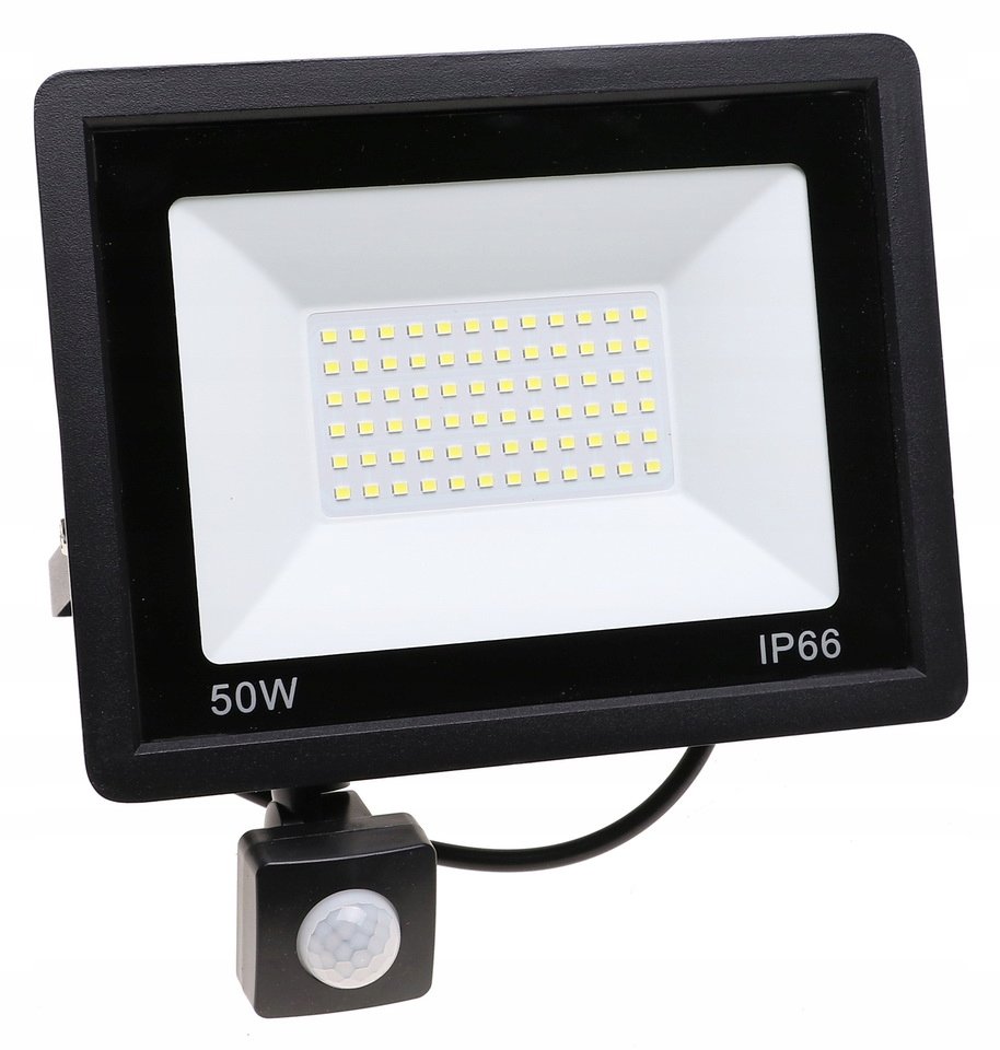 HALOGEN Naświetlacz Lampa LED z CZUJNIK RUCHU 50W