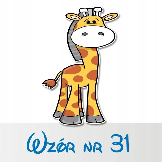 Naklejka na ścianę 50cm Żyrafka 31, 50x32 cm