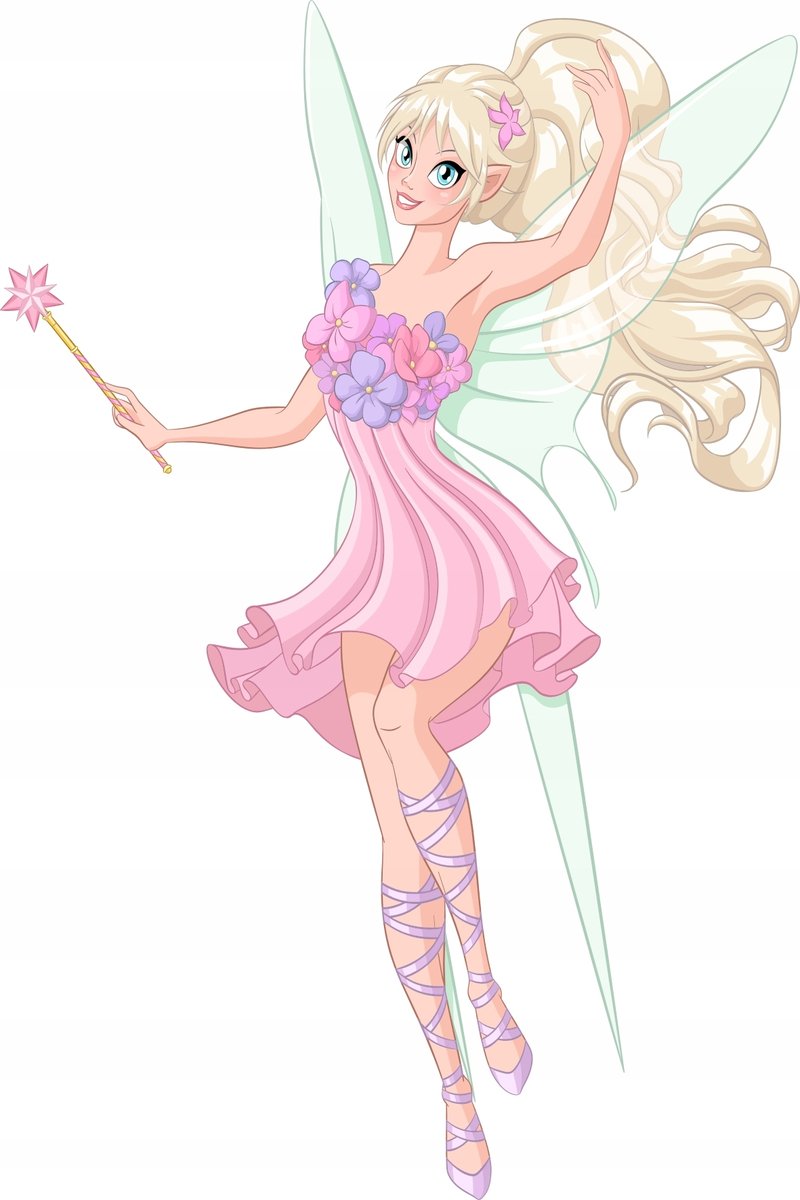 Naklejka ścienna dla dzieci mat Wróżka Ania, 180x120 cm