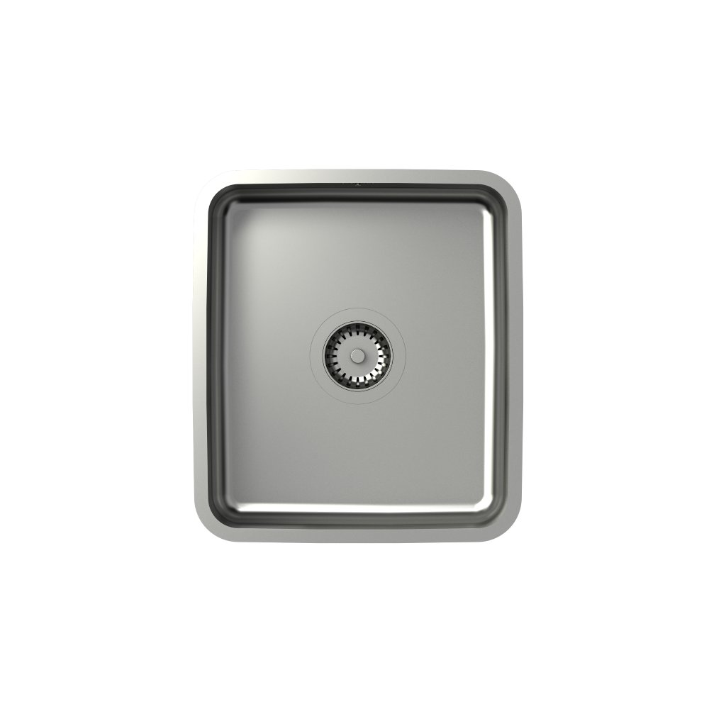 QUADRON Zlewozmywak stalowy stal szczotkowana PATRIC SteelQ KS1U-4036-BS-KB-12SR3-P1A-BS