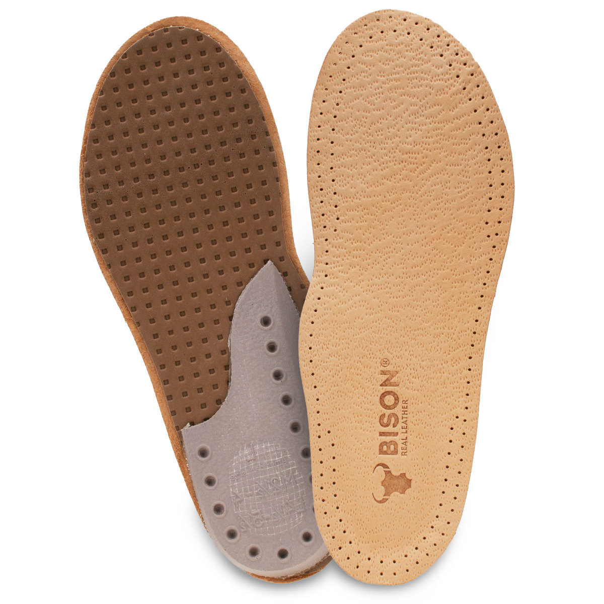 Skórzane wkładki do butów na ostrogi piętowe 35/36