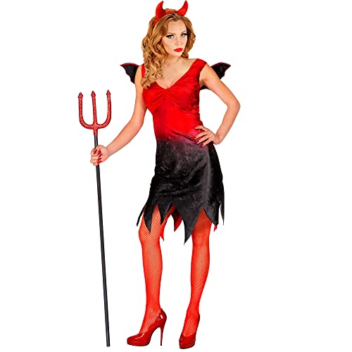 Widmann - Kostium diabła, sukienka, piekło, kostiumy karnawałowe dla pań, Halloween