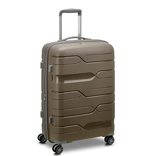 MODA by Roncato MD1 Rozszerzalny wózek średni sztywny z tsa, Ziemia, Trolley Medio, Sztywna walizka z rozszerzalną częścią środkową i obrotowymi kołami