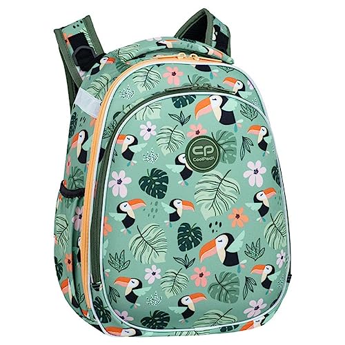 Coolpack Turtle Plecak szkolny Unisex dzieci, Toucans, 40 x 29 x 14 cm, Designer