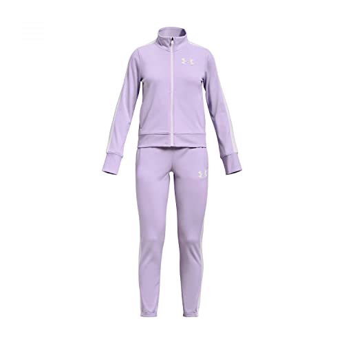 Under Armour Girls Two Piece Sets Girls' Ua Knit Track Suit, Nebula Purple, 1363380-515, YXS