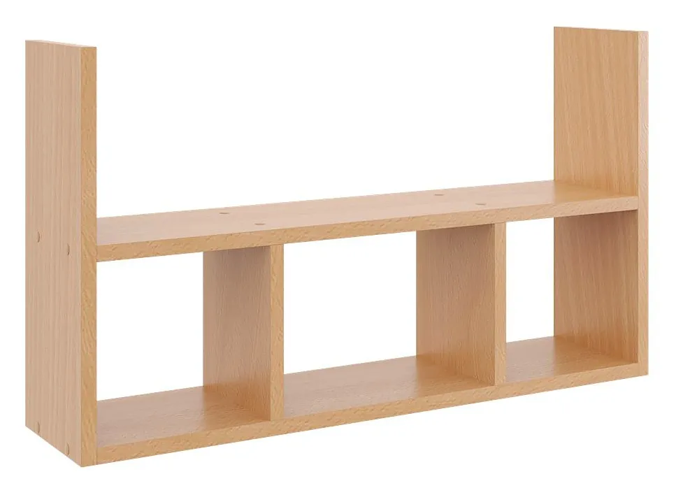 Minimalistyczna półka wisząca w kolorze buk F4-S14