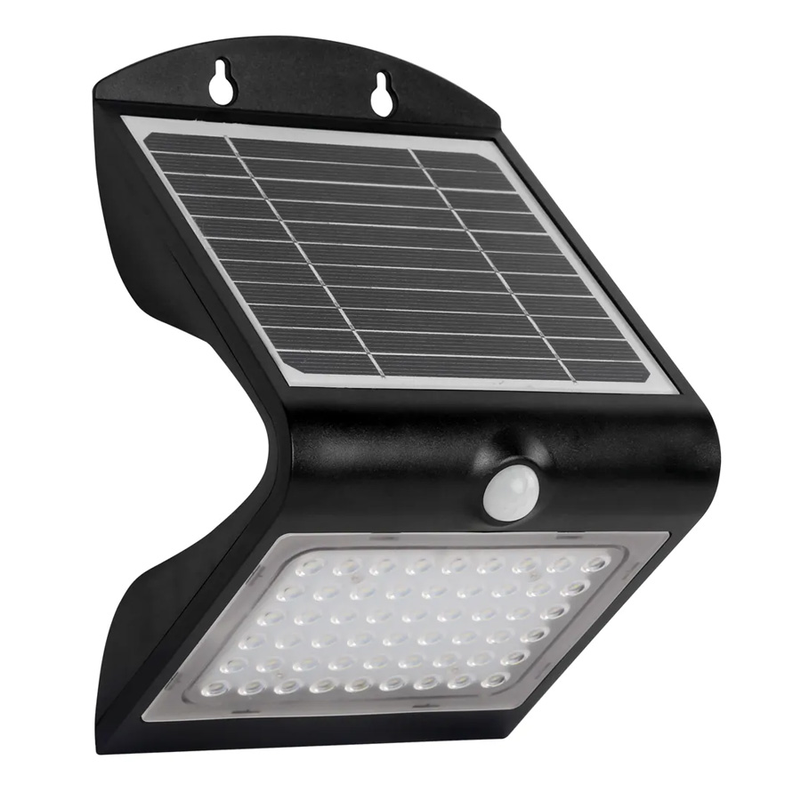 Czarny kinkiet solarny - 3.2W Skania 34X