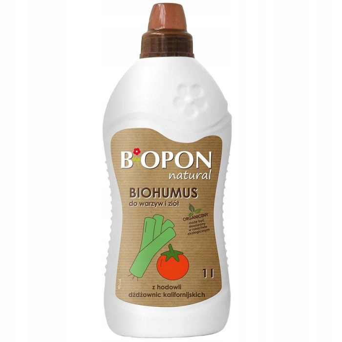Biopon Biohumus Natural Do Warzyw i Ziół 1l