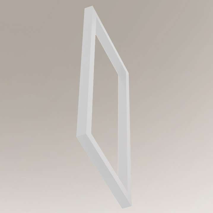 Shilo Kinkiet LAMPA ścienna ZAOSU 7903 metalowa OPRAWA prostokątna industrialna rama frame biała