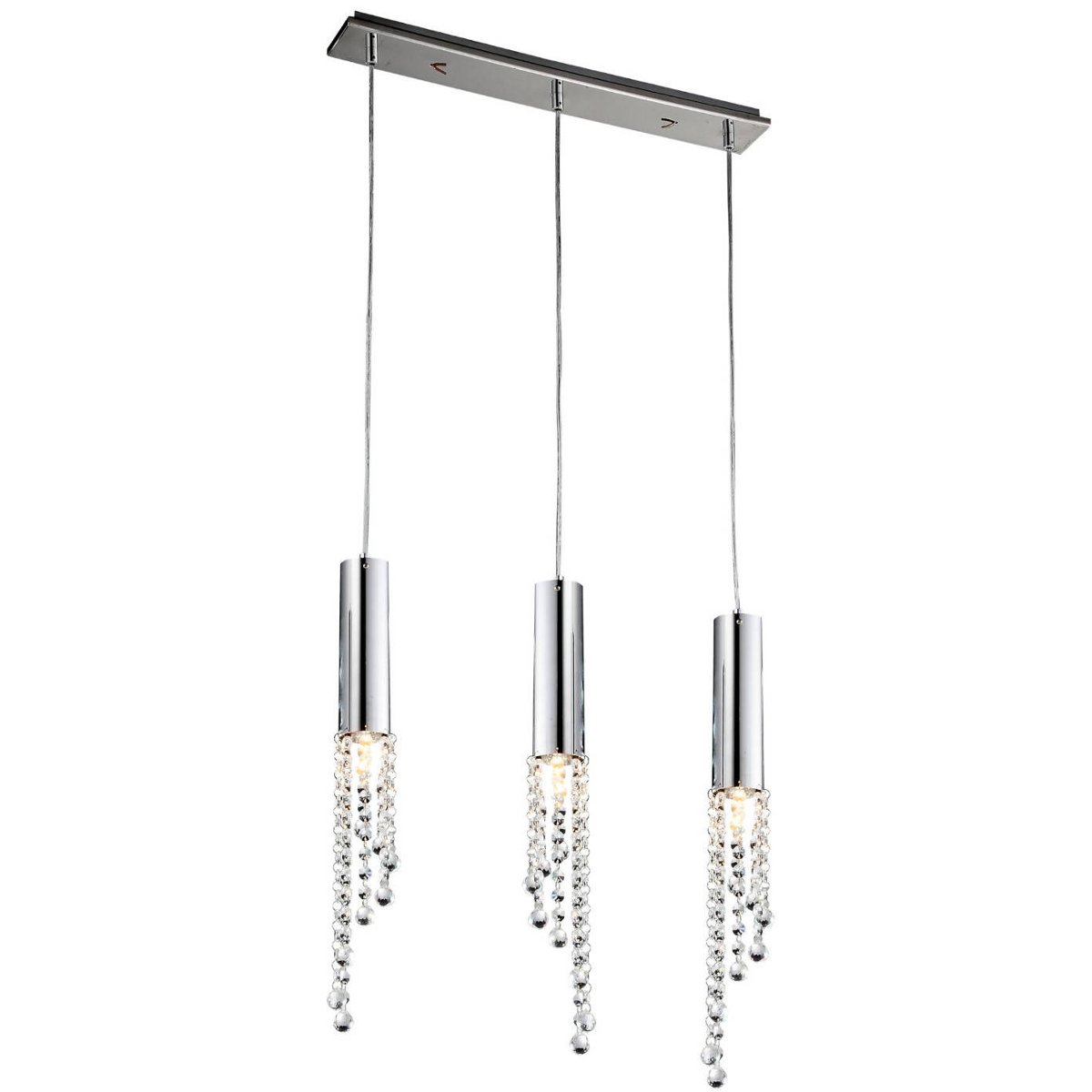Candellux Duero Lampa Wisząca 3X3W Led Gu10 Chrom Bez Żarówki 33-25272-Z