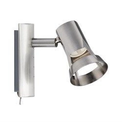Paulmann 66698 Spotlight teja (Król ostrogotów) max 1 X 10 W GU10 nikiel satynowany 230 V metalowe 666.98 lampa sufitowa lampa LED reflektor lampa sufitowa 66698