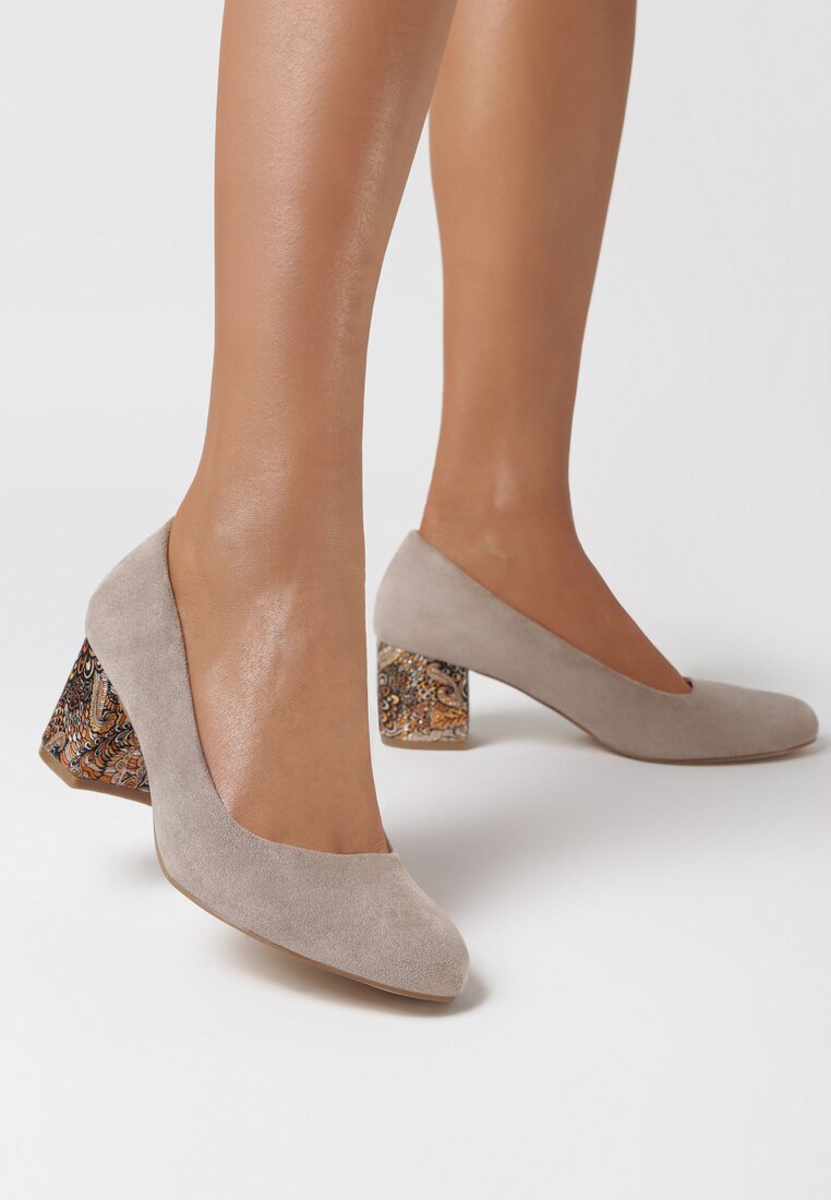 Beżowe Czółenka Meara