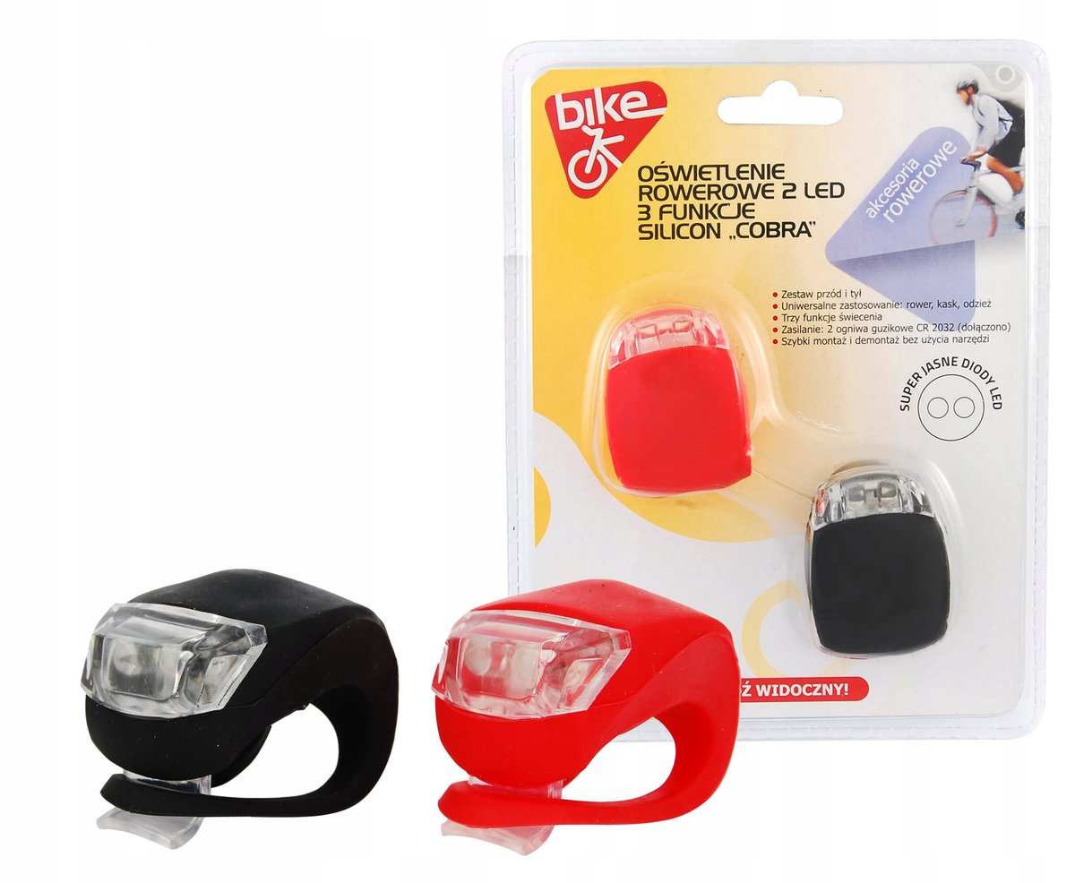 Zestaw Lamp  Rower Silic.Cobra Bike Ok