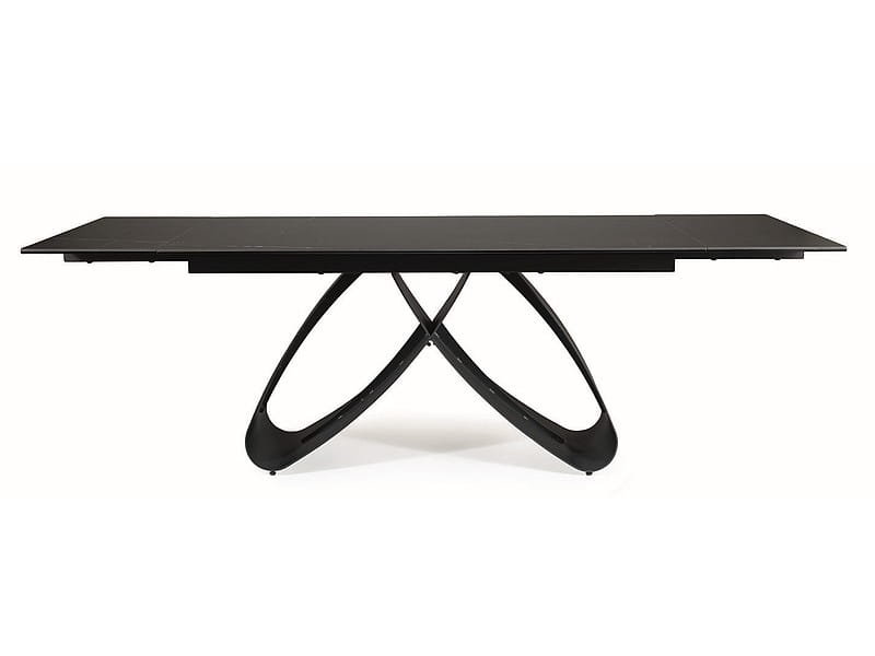 Stół rozkładany SAMANTA CERAMIC 160(240)x90 czarny