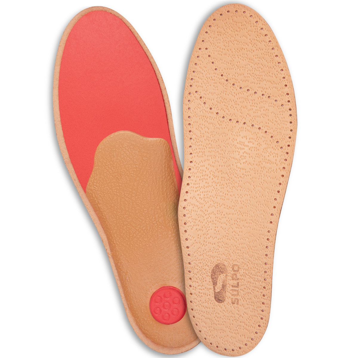 Wkładki butów płaskostopie amortyzujące skóra 40