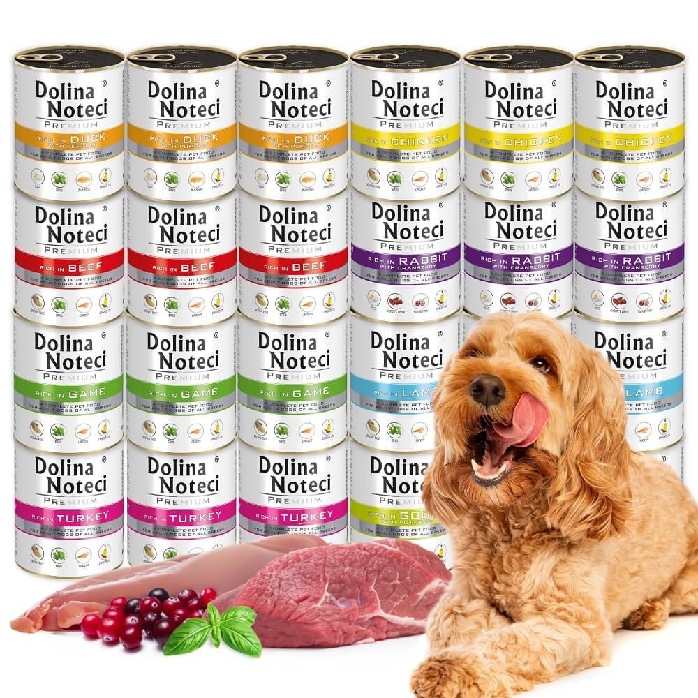 Dolina Noteci Premium mokra karma dla psa MIX BEZ RYB 24 x 800g