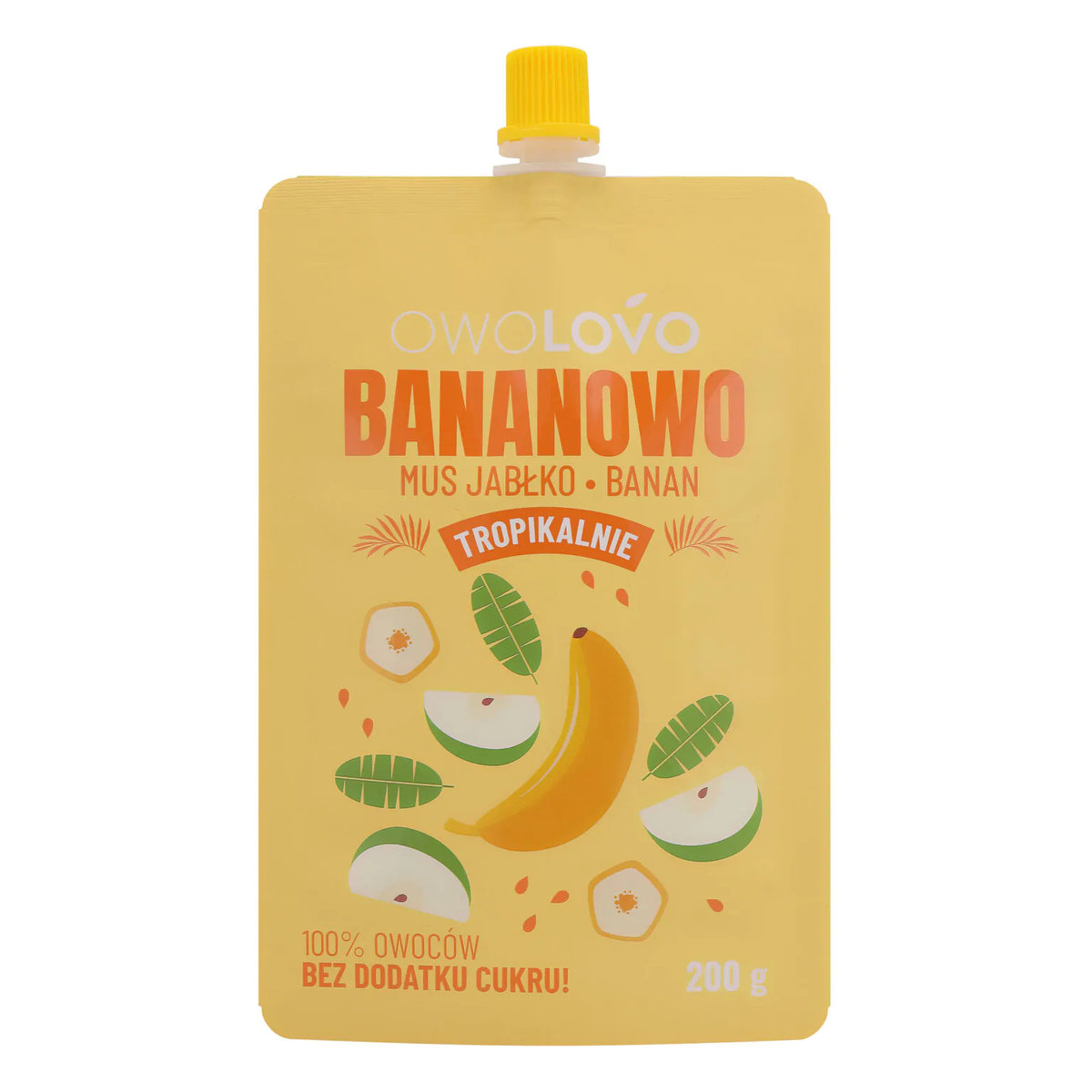 Owolovo Mus jabłko-banan Bananowo 200 g