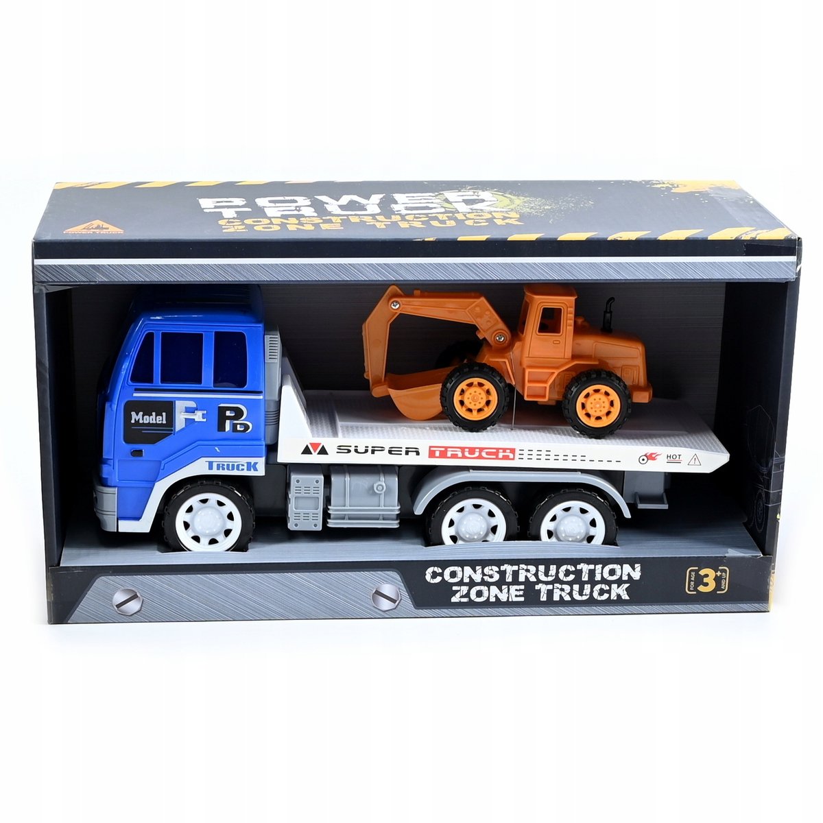 LAWETA Z KOPARKĄ CIĘŻARÓWKA AUTO RÓŻNE KOLORY