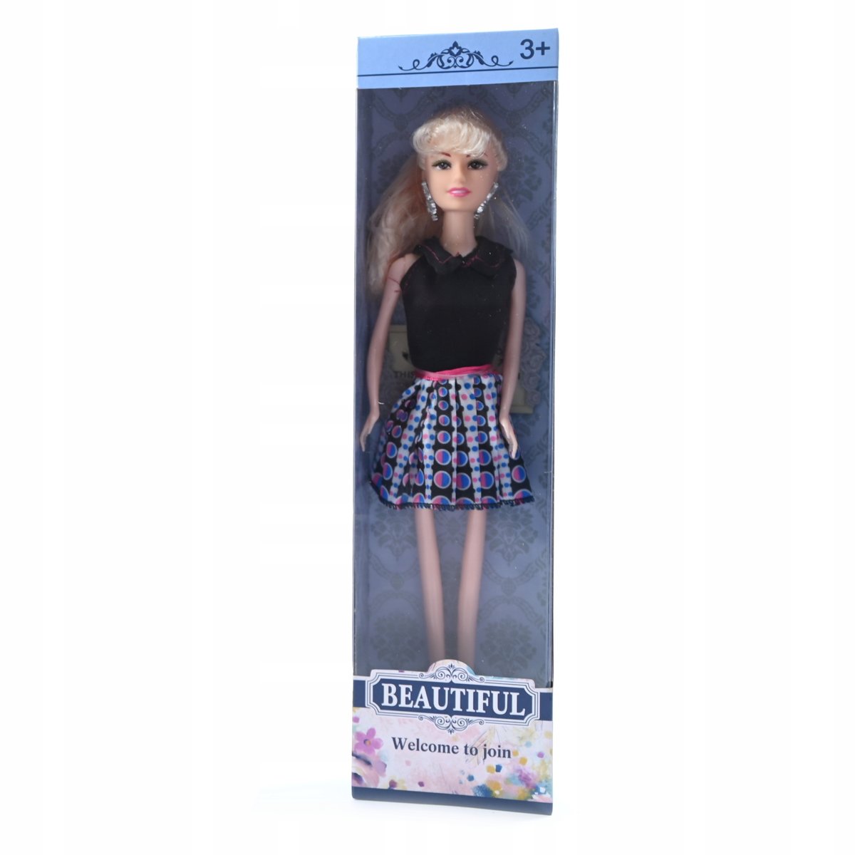 MODNIE UBRANA LALKA 30CM RÓŻNE WZORY