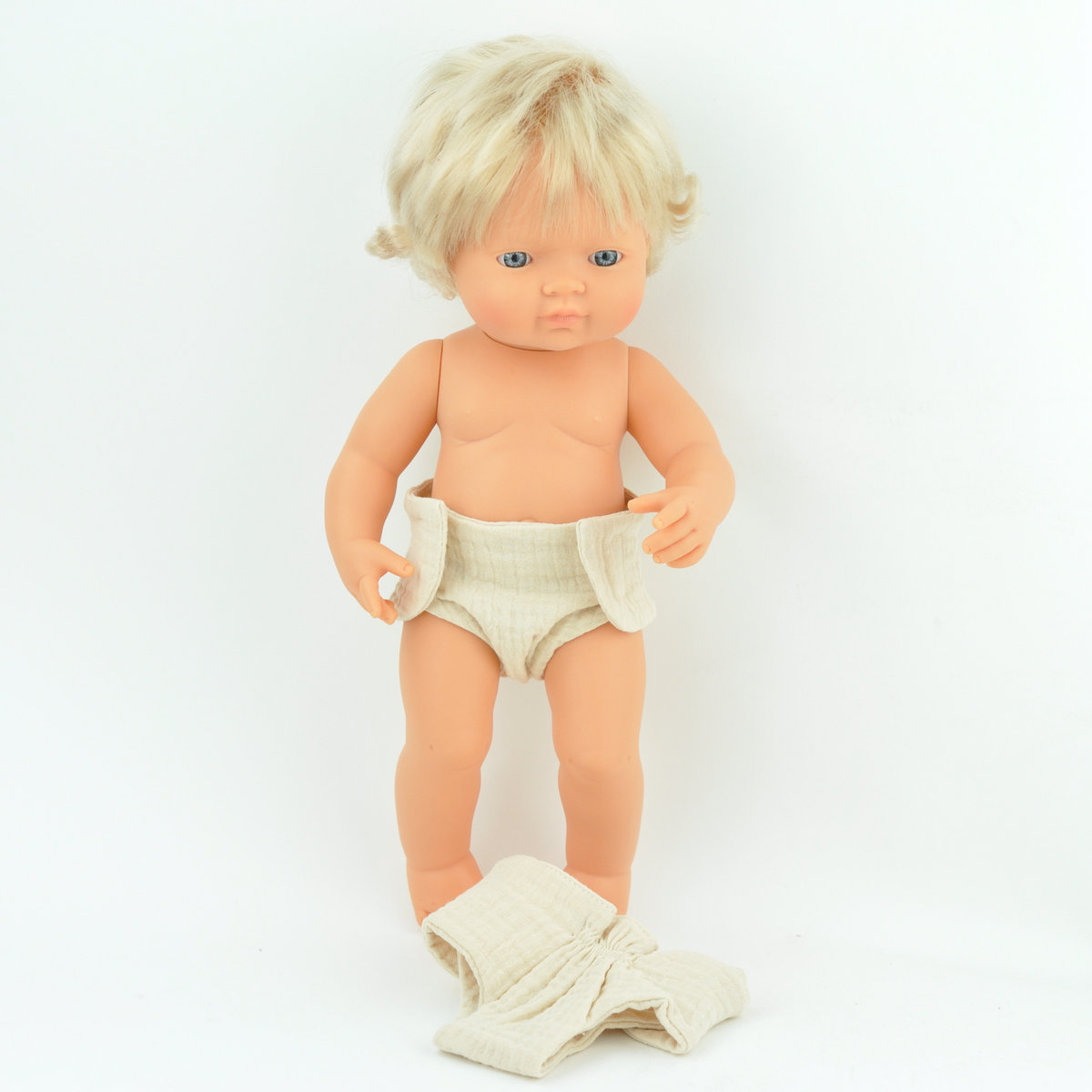 Pieluszki w kolorze cappuccino/Przytullale dla Miniland 38cm