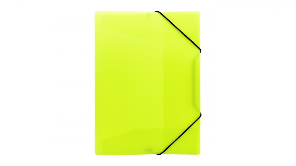 TECZKA Z GUMKA PP A4 NEON ZOL B-FOL FOL