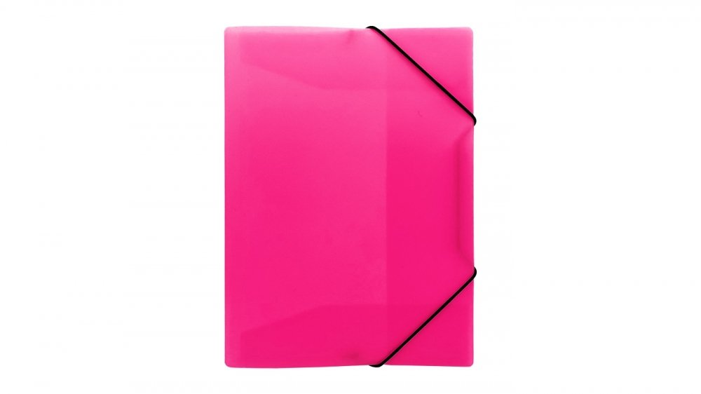 TECZKA Z GUMKA PP A4 NEON ROZ B-FOL FOL