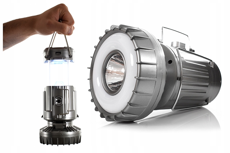 Latarka Lampa Led Solarna Kempingowa Biwakowa