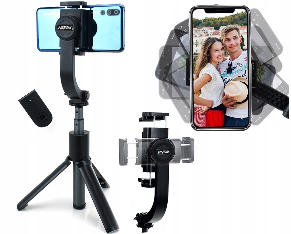 Selfie Stick Gimbal Stabilizator Statyw Na Telefon