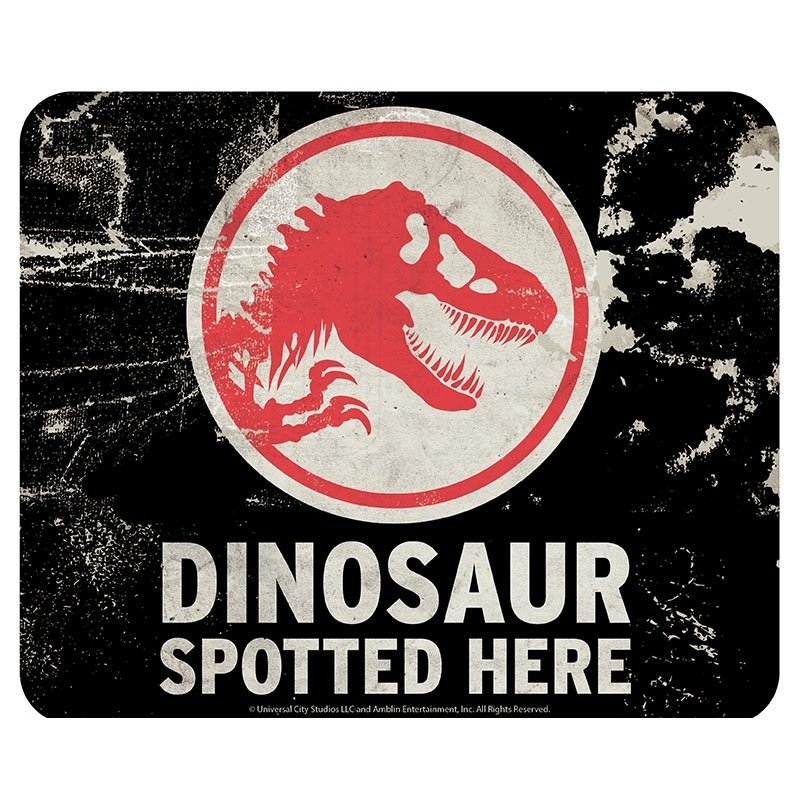 Podkładka Materiałowa Pod Mysz Jurassic Park - Caution Dinosaur