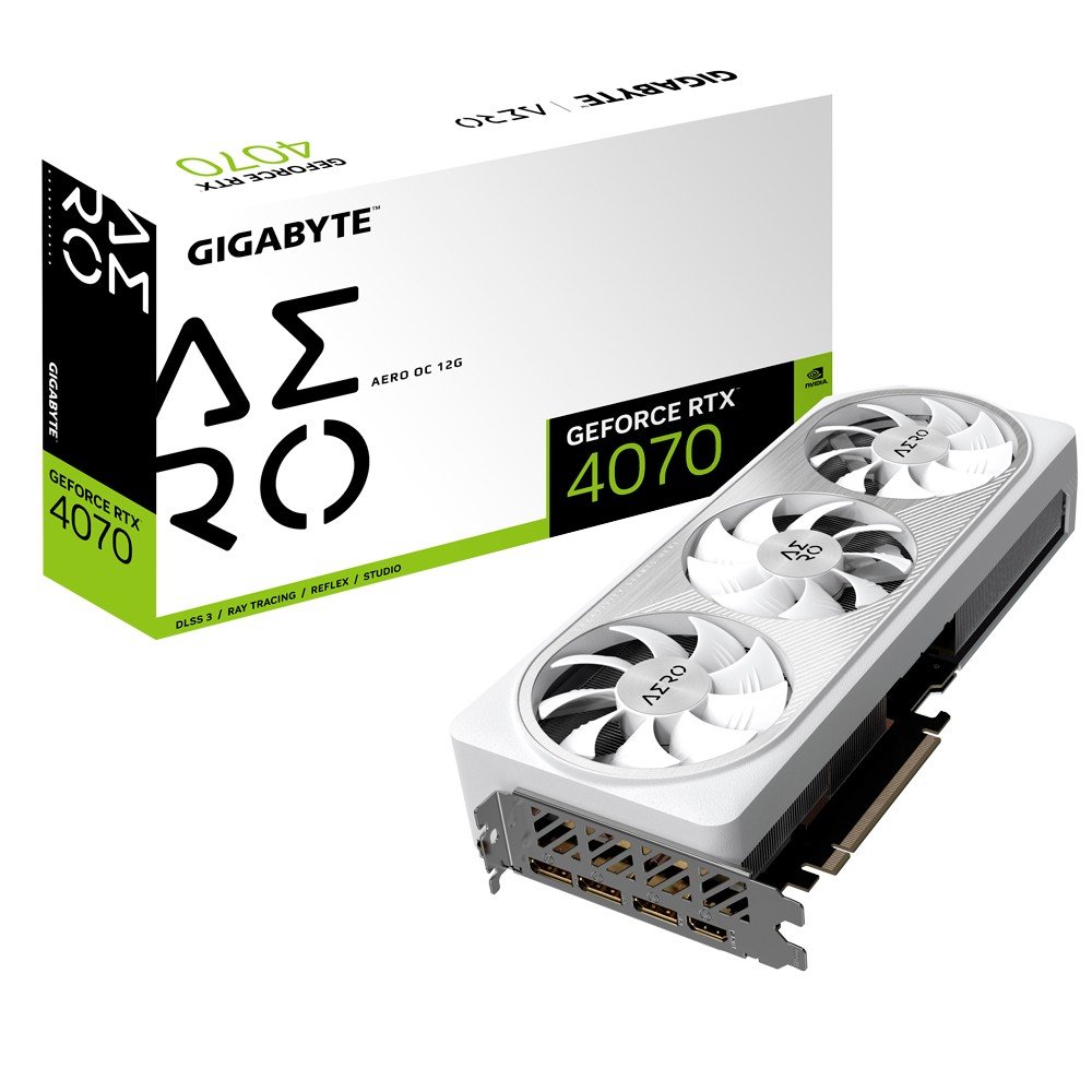 Gigabyte GeForce RTX 4070 AERO OC 12GB GDDR6X GV-N4070AERO OC-12GD