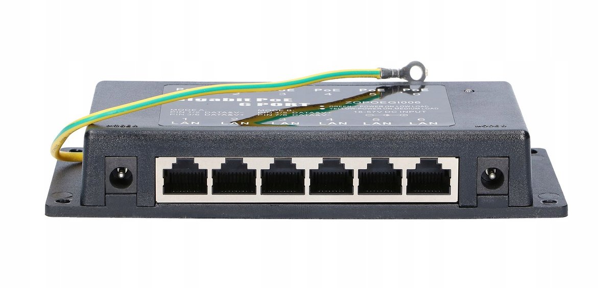 6 Port Passive Or 802.3AF/AT Poe Injector 1 Gbe 18