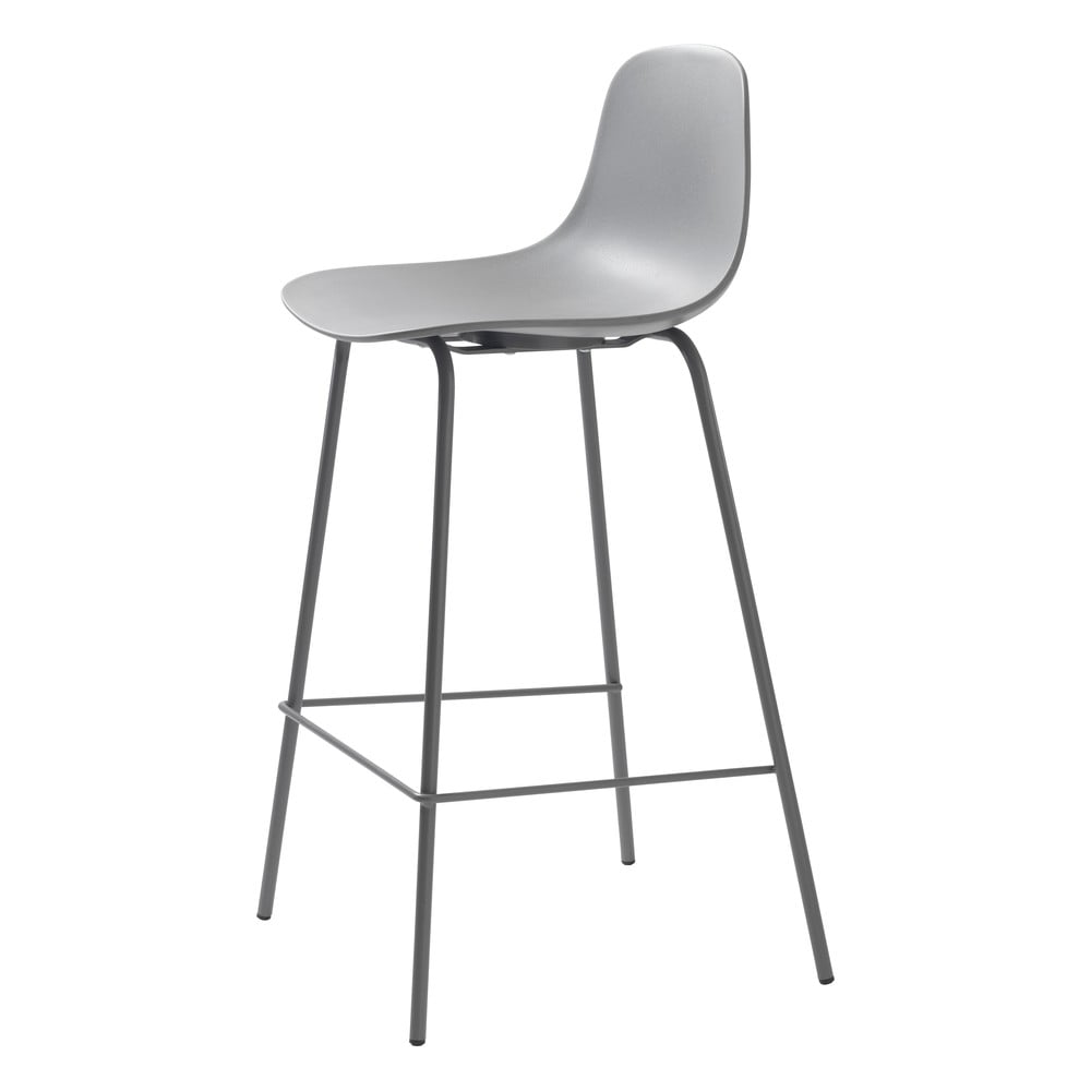 Szary plastikowy hoker 92,5 cm Whitby – Unique Furniture