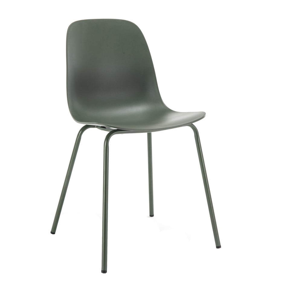 Zielone plastikowe krzesło Whitby – Unique Furniture