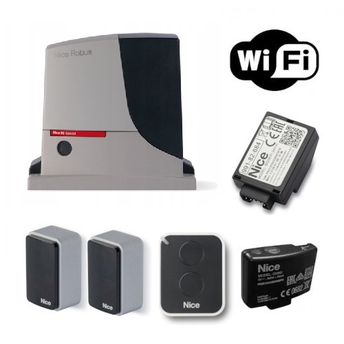 Nice Zestaw ROBUS 500HS HI-SPEED ERA ONE + BIDI WIFI do bram przesuwnych do 500 kg