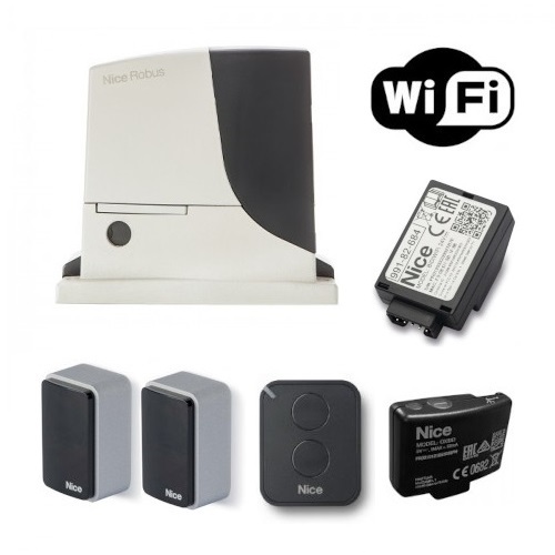 Nice Zestaw ROBUS 600 ERA FLOR + BIDI WIFI do bram przesuwnych do 600 kg