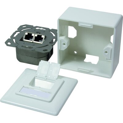 LogiLink Gniazdo nat/podt. CAT5e 2xRJ45 ekranowane 1_151681