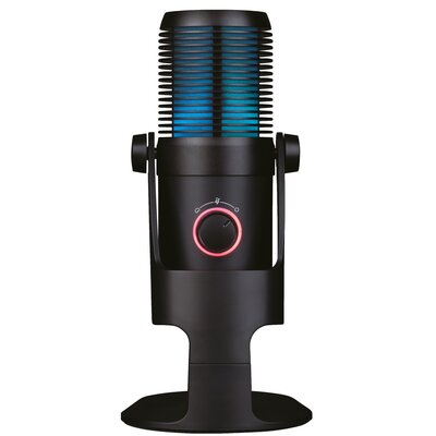 Konix Drakkar Fury Przewodowy Mikrofon do przesyłania strumieniowego i gier - Kabel 1,8 m - Połączenie USB - Uchwyt w zestawie - Czarny