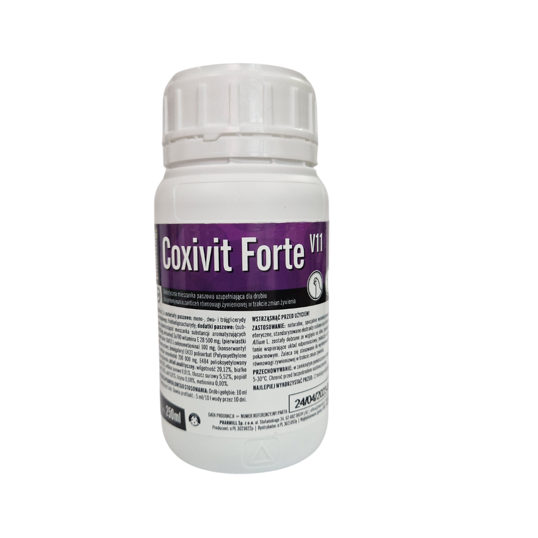 Opinie o Pharmill Coxivit Forte wspiera odporność u drobiu 250 ml