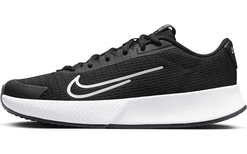 Nike W Vapor Lite 2 Cly, Trampki damskie, czarny biały, 42.5 EU