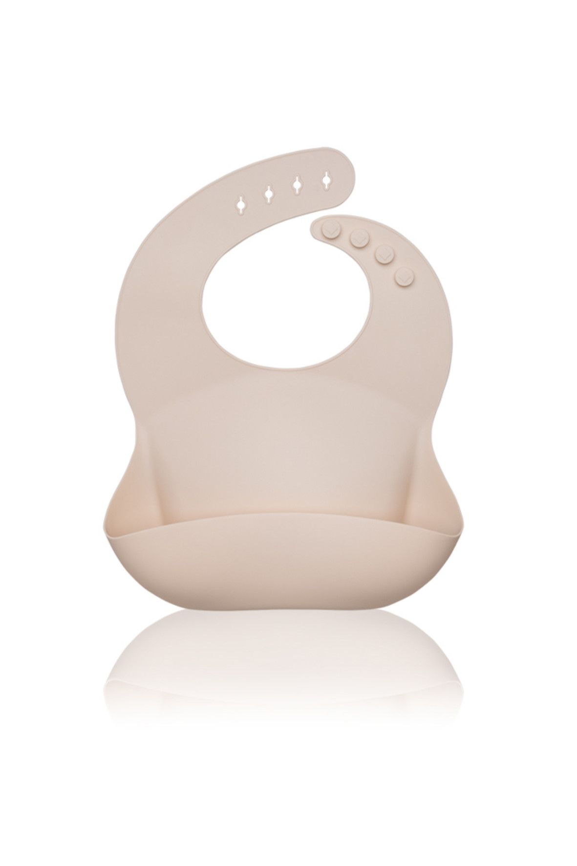 PETITE&MARS Śliniak silikonowy Sam - Beige