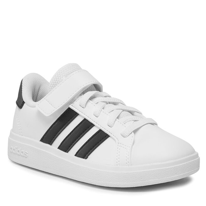 Buty adidas Grand Court Lifestyle Court Elastic Lace and Top Strap Shoes GW6521 Biały