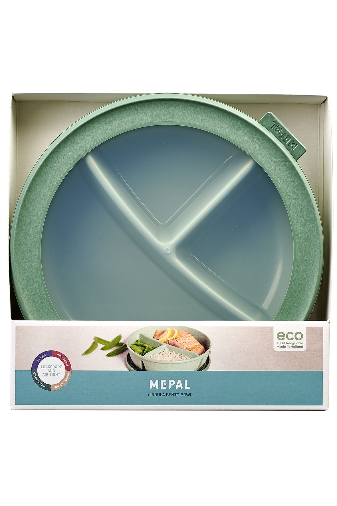 Miska Cirqula Bento Nordic Sage 250+250+500ml