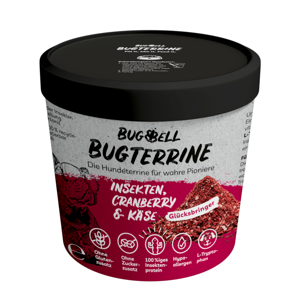 BugBell BugTerrine dorosłe owady, żurawina i ser - 8 x 100 g