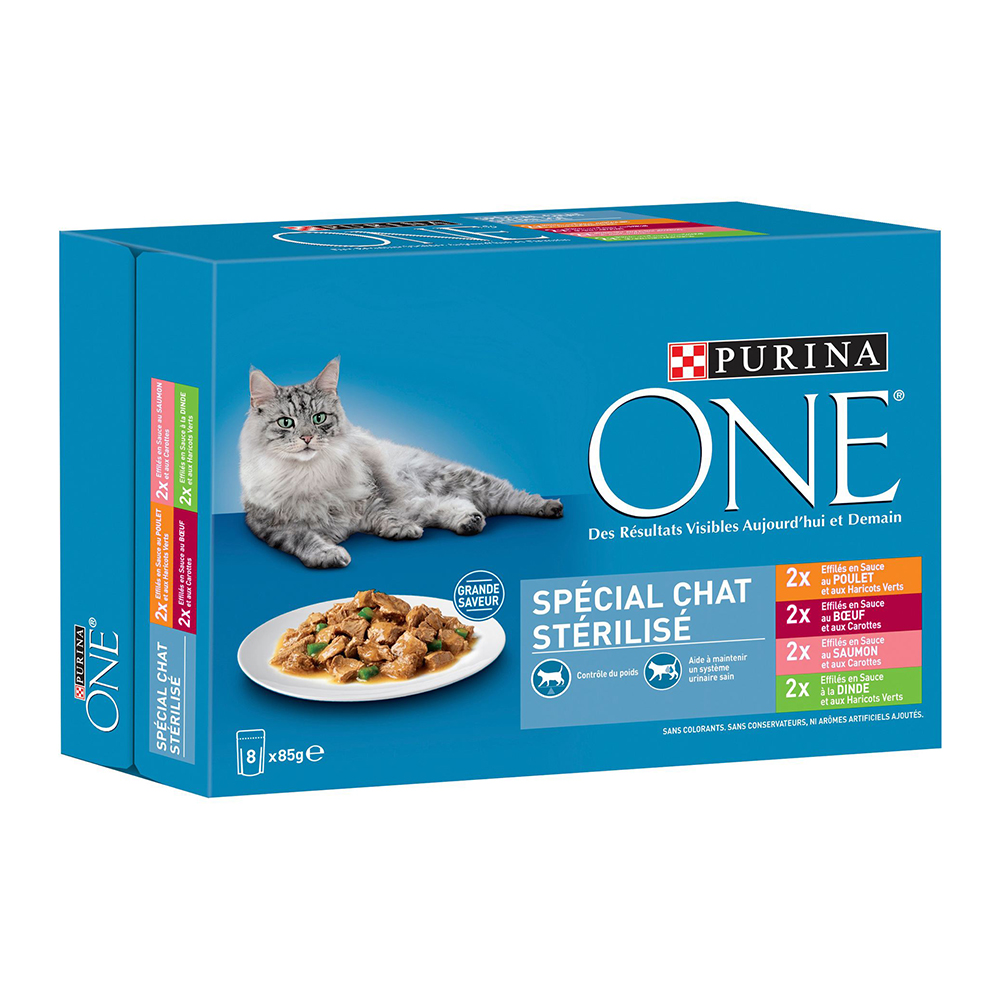 Purina One Sterylizowana karma dla kotów - 16 x 85 g