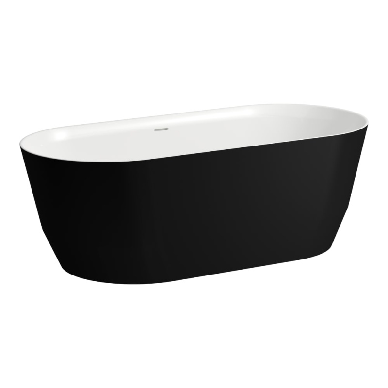 Laufen Pro Wanna wolnostojąca 165x75 cm czarny mat/biały połysk H2399520680001 - odbiór osobisty: Kraków, Warszawa