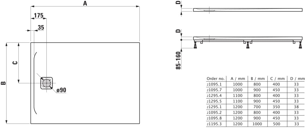 Laufen Pro Brodzik prostokątny 120x100 cm biały H2119530000001 - odbiór osobisty: Kraków, Świebodzin