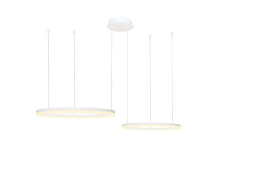 Lampa wisząca Halo AZ4977 LED 90W pierścienie czarna
