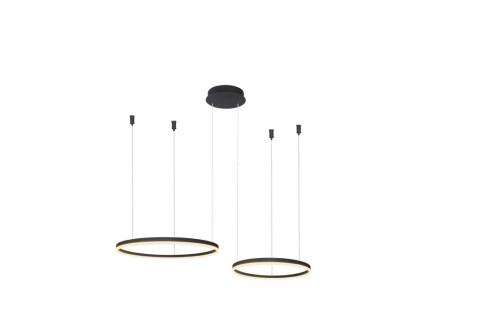 Lampa ledowa wisząca Halo AZ4978 90W loftowa czarna