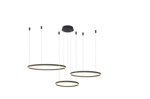 Lampa wisząca Halo AZ4975 180W do salonu ring czarna