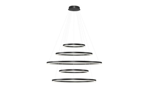 Lampa zwisowa Halo AZ5351 LED 180W z pilotem okręgi czarna